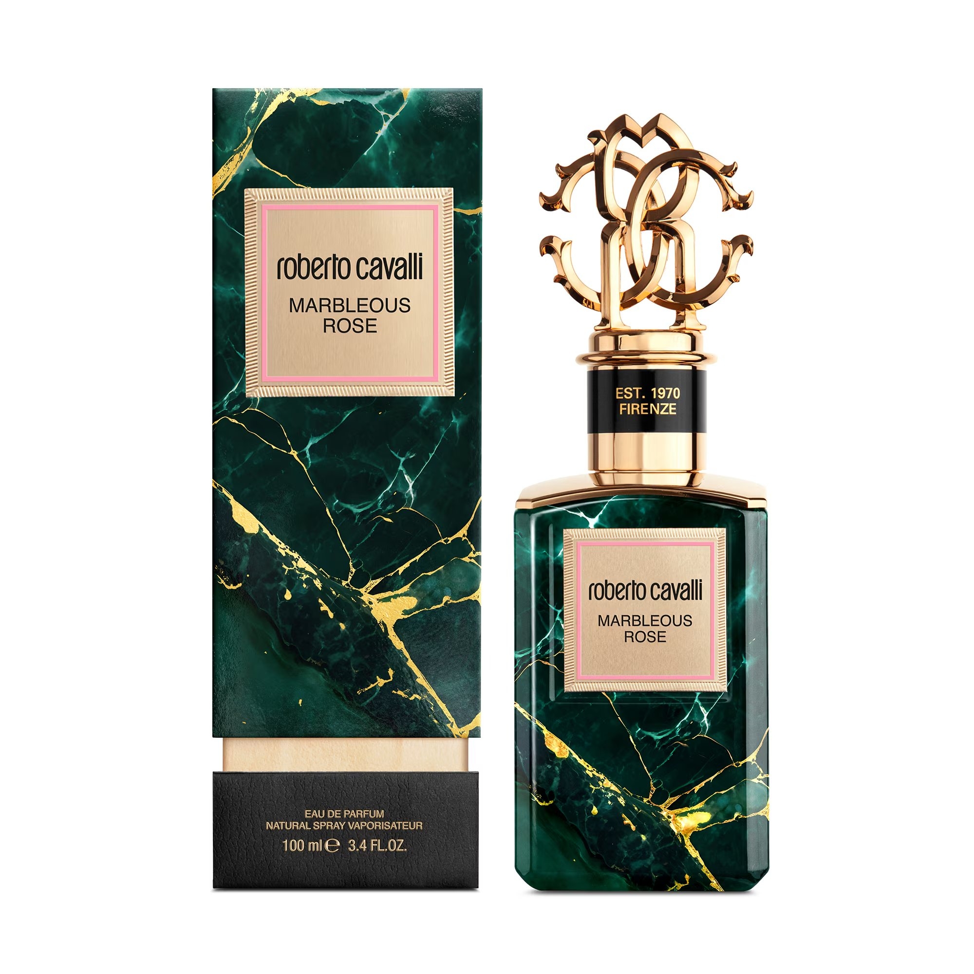 Roberto Cavalli Gold Marbleous Rose edp 100ml - imagine 2